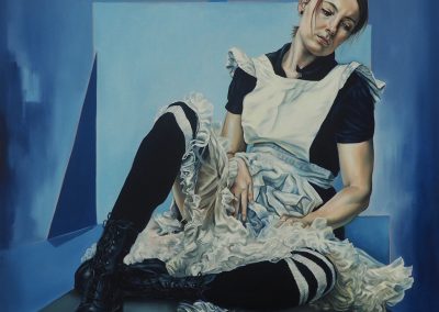 Sèvres Blue, 2020, 85x85cm, oil on canvas