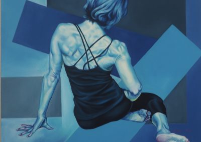 Spectrum: Blue/Indigo, 2020, 85x85cm, oil on canvas