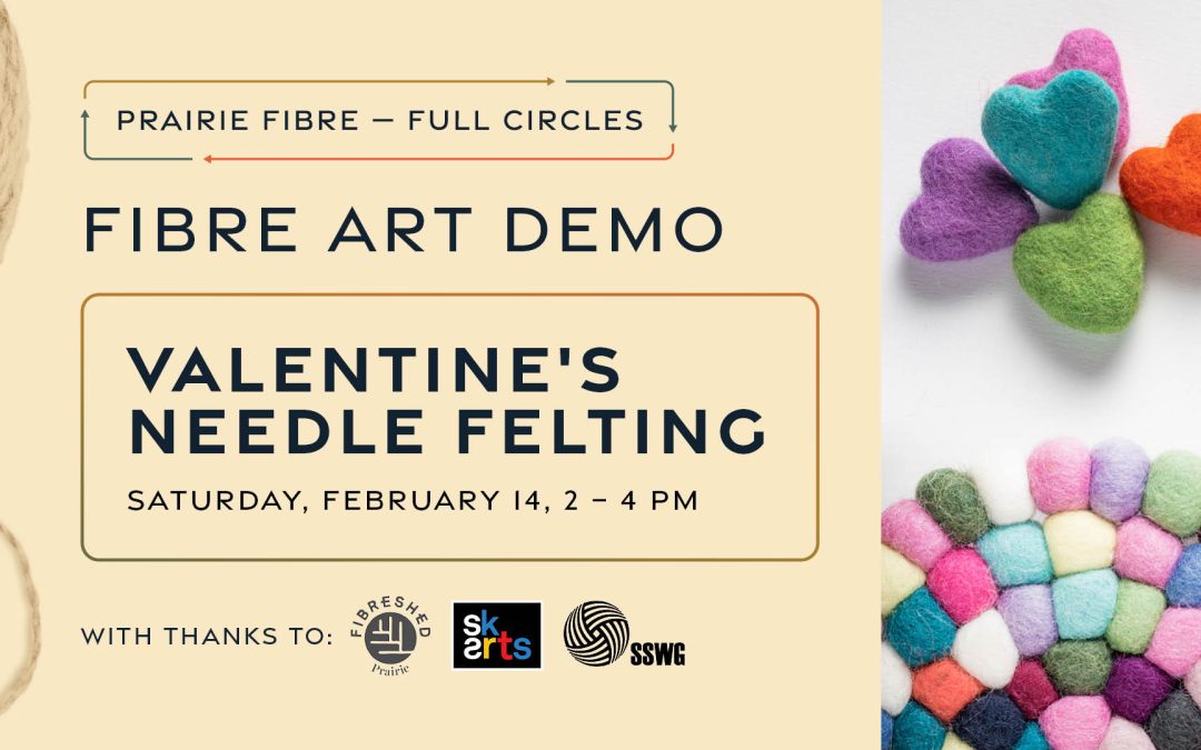 Needle Felting for Valentines – Fibre Art Demo